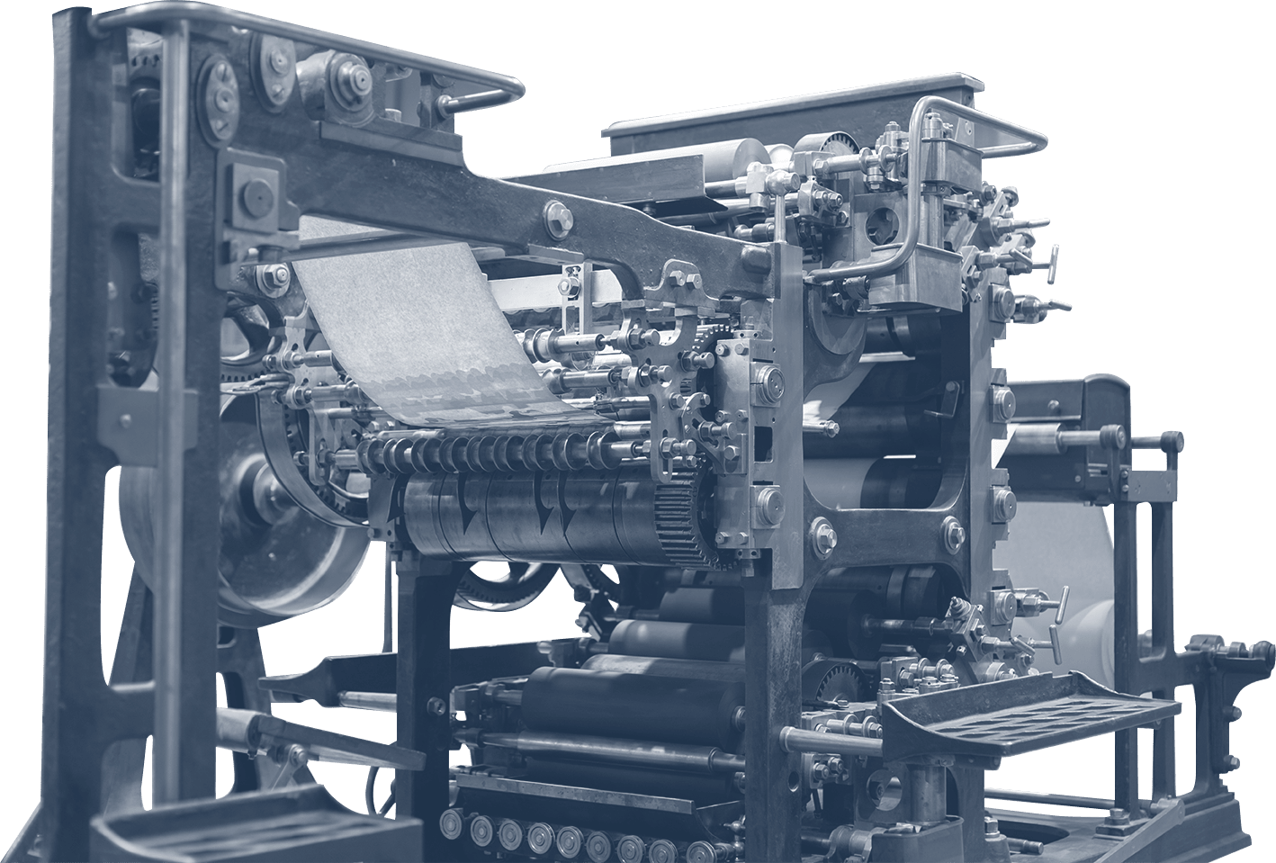 Rotative représentant la facette journalistique de Werner Renfer.