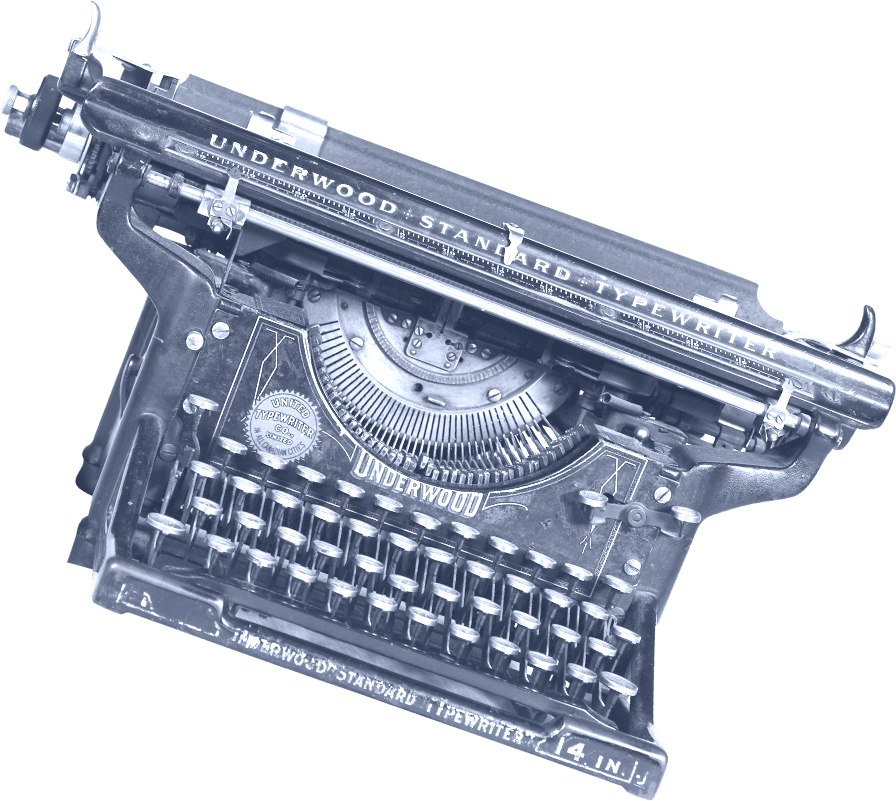 Machine à écrire de Werner Renfer.